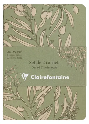 Produktbild von Clairefontaine 8x 2 Notizheftet A6 10,5x14,8 cm 32Bl liniert sortiert 116340C
