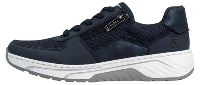 Imagen del producto de Zapatos deportivos para mujer Rieker, con cordones, color azul, para uso diario