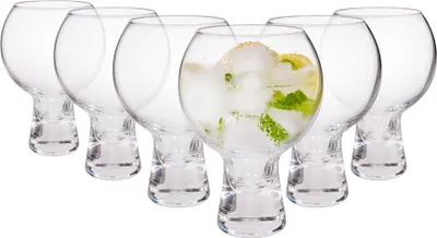 Produktbild von 6x 525ml Gin-Gläser mit Kurzem Stiel - Groß Tonic Cocktail Wein Trinken Ballon Kelch Schüssel Copa Glas mit Stiel Geschenkset - Von Rink Drink