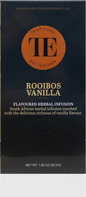 Produktbild von TE Luxury Teahouse Exclusives Rooibos Vanilla 15 x 3,5g Tee