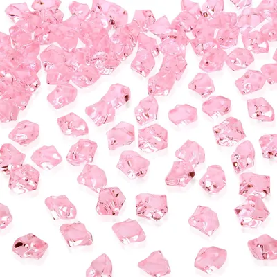Image de Diamants en acrylique - 500 pièces - Pierres décoratives pour travaux manuels - Roses, 14 mm, avec boîte de rangement