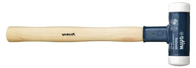 Produktbild von Rückschlagfreier Schonhammer mit Hickory-Holzstiel, 30 mm