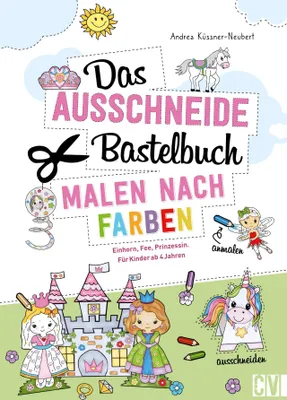 Produktbild von Das Ausschneide-Bastelbuch Malen nach Farben