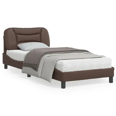 Produktbild von Maison Exclusive - Bettgestell ohne Matratze "Hvar" Braun 80x200 cm Kunstleder