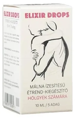 Obrázek produktu pro Elixír Kapky Málna ízesítésű Csepp 10 ml