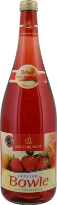 Produktbild von Katlenburger Erdbeerbowle Fruchtwein Klassiker mit Kohlensäure 1000ml