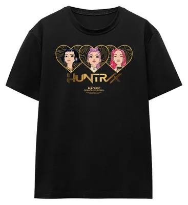 Productafbeelding van K-Pop Demon Hunters - "Golden" T-shirt voor dames, regular fit, model TV43952 (maat S) (zwart)