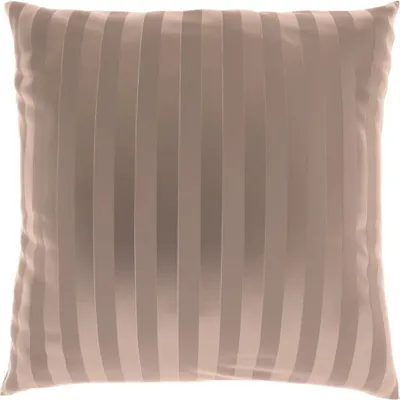 Produktbild von Satin-Kopfkissenbezug mit Streifen BEige