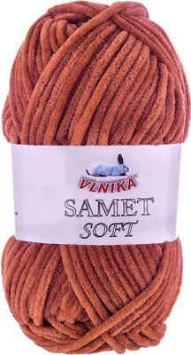 Produktbild von 100g Strickgarn Samet Soft Chenille-Strickgarn Samtwolle flauschig Farbwahl