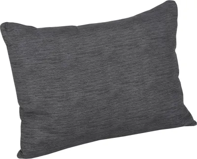 A single gray cushion is shown against a white background.