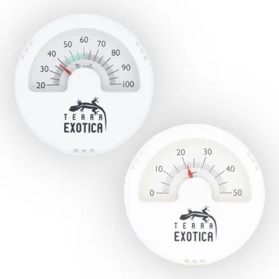 Produktbild von Hygrometer & Thermometer 2er-Set in weiß - Hygrometer und Thermometer zur Messung von Luftfeuchtigkeit und Lufttemperatur, KI-generiertes Bild