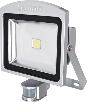 Produktbild von Ledino LED Strahler 10-50W Silber Schwarz Weiß 3000-6500K IR-Sensor, Farbe:Silber, Watt:10W, Kelvin:6500K