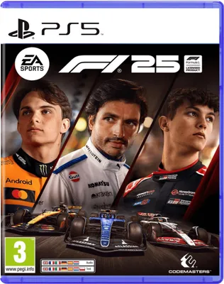 The cover art for the EA Sports F1 25 video game for PlayStation 5.