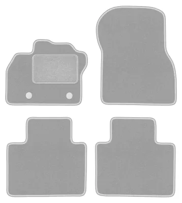 Immagine prodotto di Tappetini in moquette per Renault Zoe II 2018- (hatchback) – set 4 pezzi, grigi, su misura – Wielganizator OSLO