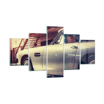 Produktbild von Bilder auf glas - Autogarage - 125x70cm - Glasbilder - Wandbilder - Bilder - Kunstdruck - zum Aufhängen bereit - Wanddekoration aus Glas - Glas Bilder - Wandbild auf Glas - 5 Teile - GEA125x70-3888