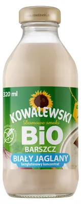 BARSZCZ BIAŁY JAGLANY BEZGLUTENOWY KONCENTRAT BIO 320 ml - KOWALEWSKI