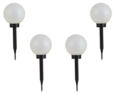 Produktbild von 4er-Set LED-Solar-Kugelleuchte Kugellampe Leuchtkugel Solarlampe Lichtkugel