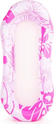 Obrázek produktu pro Nafukovací matrace – vodní houpací síť se sítí 160x90 cm – pro bazén & moře růžový potisk