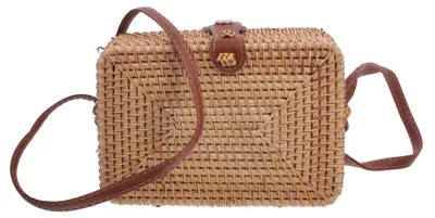 Produktbild von Omgoods - 2 Stück Strohhandtaschen - Boho-Strohtasche für Strand und Schultertasche