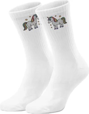Produktbild von epicsocks Unicorn Dreams Graues Einhorn Socken in 42-46 im Paar