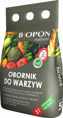Zdjęcie produktu dla Obornik granulowany do warzyw BIOPON Natural 5L