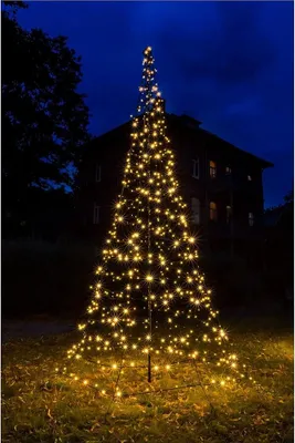 Produktbild von LED Tannenbaum GALAXY 4x1,9m 640 warmweiße LEDs außen Timer FHS 35272T