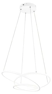 Zdjęcie produktu dla Lampa wisząca LED DARVIN biała 34W Odcienie bieli 4500lm metal wym:150x64x49cm IP20 Trio