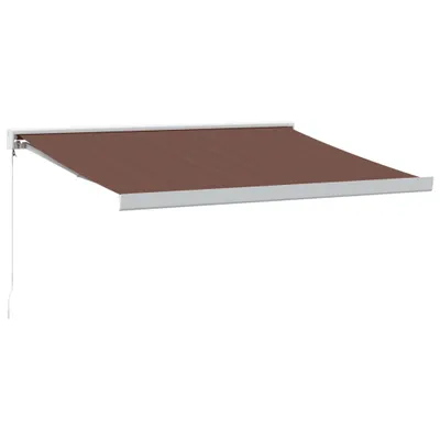 Zdjęcie produktu dla Ręcznie zwijana markiza, brązowa, 300x250 cm