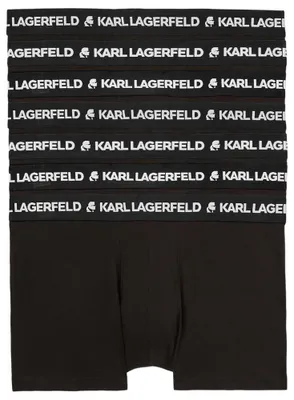 Zdjęcie produktu dla Zestaw męskich szortów Karl Lagerfeld Logo Trunk (7 sztuk), kolor czarny, rozmiar M