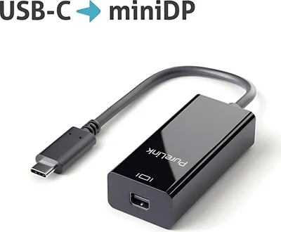 Produktbild von PureLink Adapter 0,10m iSerie IS211 USB-C MiniDisplayPort 4K60Hz schwarz