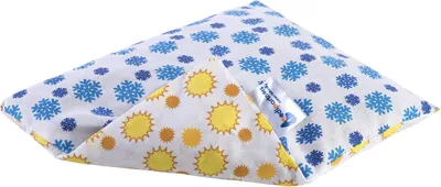 Produktbild von Medi Partners Kirschkernkissen Körnerkissen groß Wärmekissen 500g Rechteck 20x25cm Öko Natur 100% Baumwolle Wärme + Kältetherapie Massagetherapie (Schneeflocke/Sonnen)