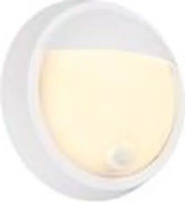 Obrázek produktu pro Venkovní nástěnné svítidlo Briloner Puni LED, detektor pohybu, soumrakový senzor, dobíjecí baterie, bílé, rozměry: Ø17 x 7 cm