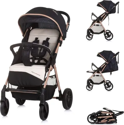 Immagine prodotto di Chipolino Sparkle passeggino, passeggino, pieghevole, tracolla regolabile, nero