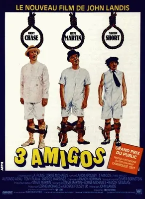 Productafbeelding van 3 Amigos - Steve Martin - 116x158 cm - Origineel filmposter