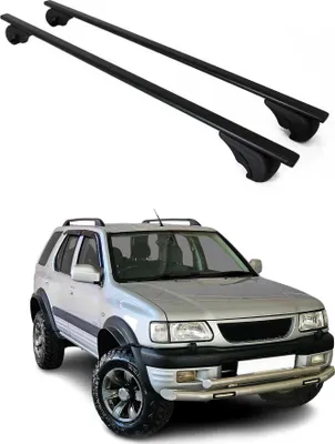 Produktbild von Dachträger Grundtäger für Opel Frontera 1991-2004 75kg Metall Schwarz 2 tlg
