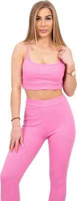 Produktbild von Set mit Bluse und hellrosa Ripptop