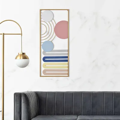 Produktbild von Remio - Bild, 38x84h cm Mehrfarbig, Geometrische Figuren