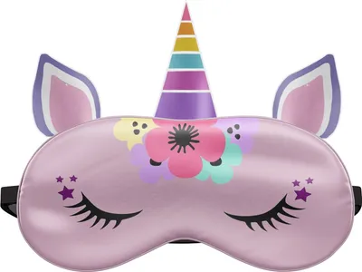 Produktbild von Schlafmaske Reise Relax Augen Abdeckung Bett Emoji Nickerchen Augenbinde Einhorn