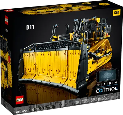 Zdjęcie produktu dla LEGO Technic Sterowany aplikacją buldożer Cat® D11, Zestaw do budowania, 18 lat(a), Plastik, 3854 szt., 6,03 kg