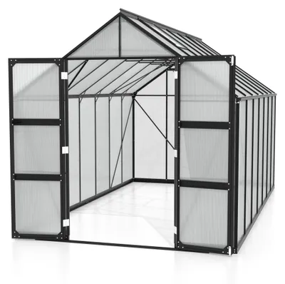 Produktbild von Vitavia Gewächshaus "Domus 11500" schwarz 11,5 m² 6 mm HKP