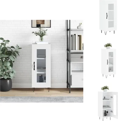 Produktbild von vidaXL Sideboard Hochglanz-Weiß 34,5x34x90 cm Holzwerkstoff -  Sideboards