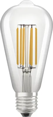 Obrázek produktu pro LEDVANCE LED úsporná žárovka, žárovka Edison s paticí E27, teplá bílá (3000K), 4 W, nahrazuje běžnou 60W žárovku, úsporná, 1 balení