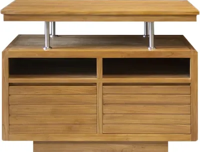 Produktbild von Teako Design Waschtisch Vibia |Teakholz | Bad-Waschtisch | 55 x 105 x 80 cm