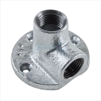 Produktbild von Temperguss Fitting Wandscheibe 1/2 Zoll Deckenwinkel Wandwinkel Wandbefestigung