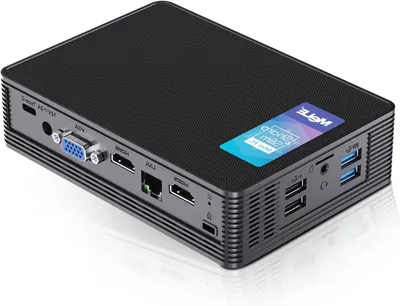 Immagine prodotto di Mini PC: computer desktop silenzioso con processore Celeron N5105, 16 GB di RAM, 512 GB di SSD e supporto per tre monitor