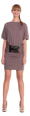 Produktbild von Damen Kleid Dress Locker Luftig Fledermaus;S/M; Cappuccino