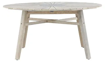 Image de Rives table de jardin Ø150cm whitewash.