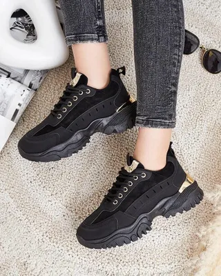 Produktbild von Damen Stoff-Sneakers Cetellaa Schwarz, leichte Freizeitschuhe, Größe 37