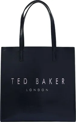 Image de Ted Baker sac à épaule Camryyn Printed Crinkle Icon Bag Navy bleu marine