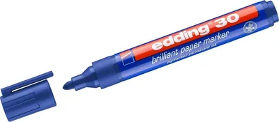 Produktbild von Edding 30, Blau, Rundspitze, Kunststoff, Multi, 1,5 mm, 3 mm